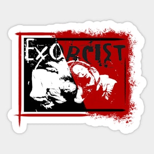 exorcist movie graphic design Sticker